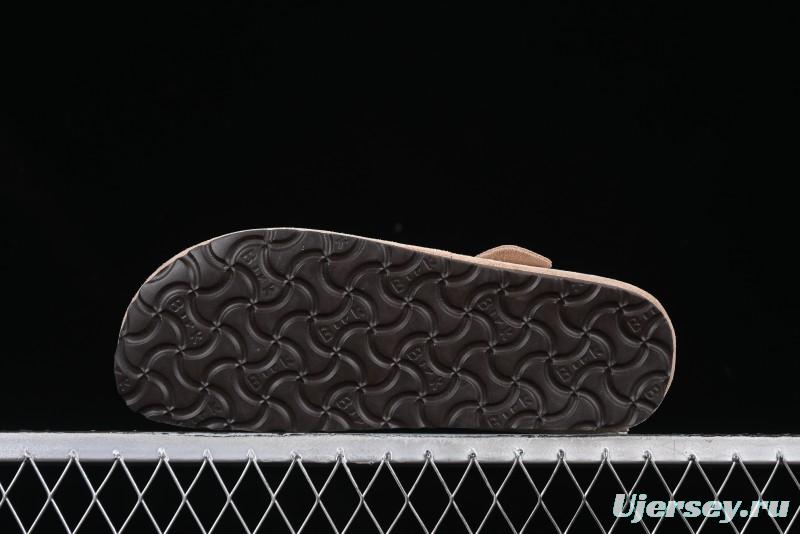 Birkenstock London BS Unisex Slip-On Comfort Shoes with Soft Suede Leather and Lambswool Insole - G.D4