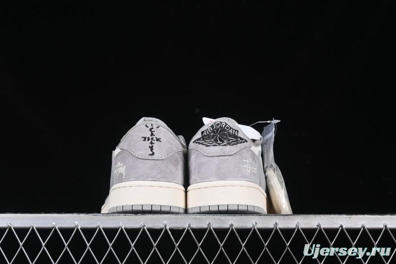 Nike Travis Scott x Fragment Design x Air Jordan 1 Low OG SP AJ1 Retro Sneakers - SJ2068-132