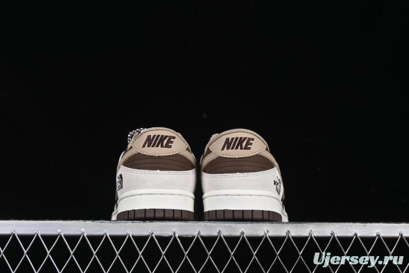 Nike SB Dunk Low The North Face x Supreme Collaboration Anniversary Edition High-End Custom Low-Top Casual Sneakers - DJ2024-056