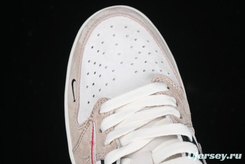 Nike Travis Scott x Fragment Design x Air Jordan 1 Low OG SP AJ1 Low Top Casual Sneakers - DM7866-049