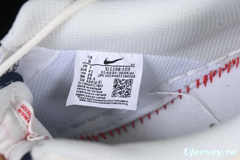 Nike Air Force 1 '07 Low UN Collaboration White Blue Lace-Up Casual Sneakers - SJ1198-103