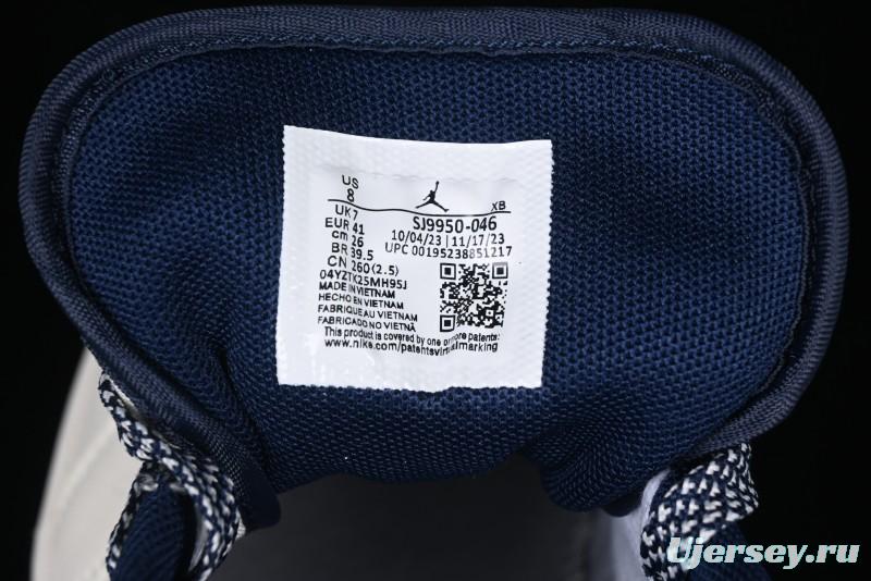 Nike Air Jordan 1 Low Stussy Collaboration - Light Grey Blue Hook Retro Basketball Shoes - SJ9950-046