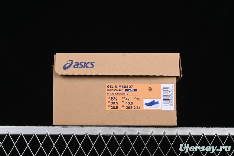 Asics Gel-Nimbus 27 Retro Breathable Casual Shoes Cushioned Mens Durable Running Shoes - 1011B958-400