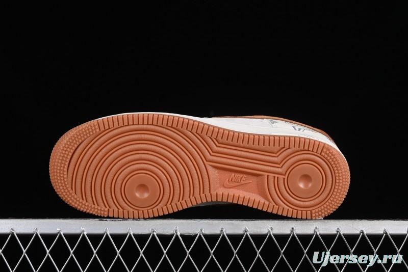 Nike Air Force 1 '07 Low LV Collaboration - Beige Brown Pigskin Casual Shoes CV1724-112
