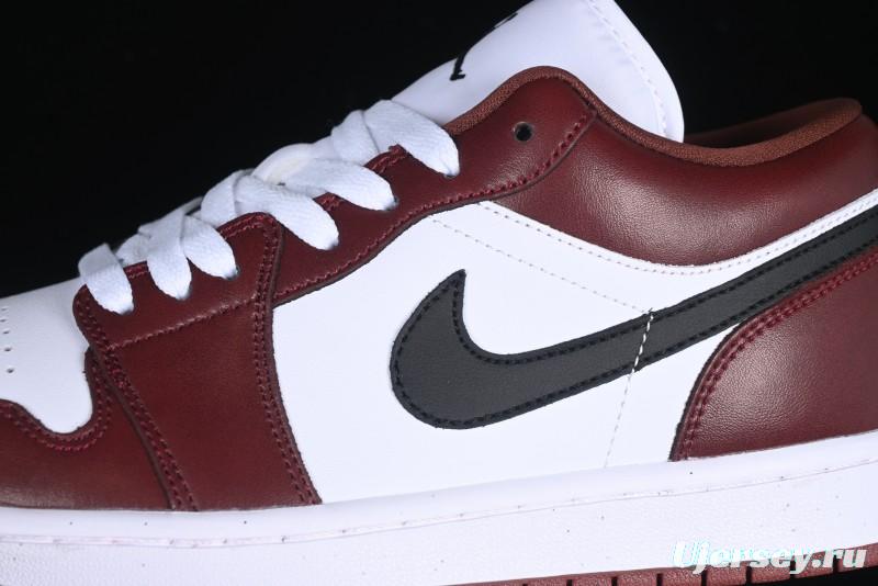 Nike Air Jordan 1 Low AJ1 White University Red Casual Sneakers - HF3148-102