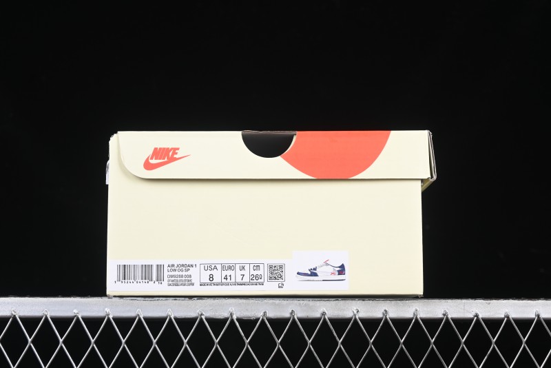 Nike Travis Scott x Fragment Design x Air Jordan 1 Low OG SP AJ1 Retro Sneakers - DM9288-008