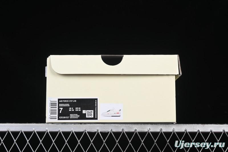 Nike Air Force 1 '07 Low Supreme Collaboration Casual Sneakers with Dual-Color Sole - XZ6188-017