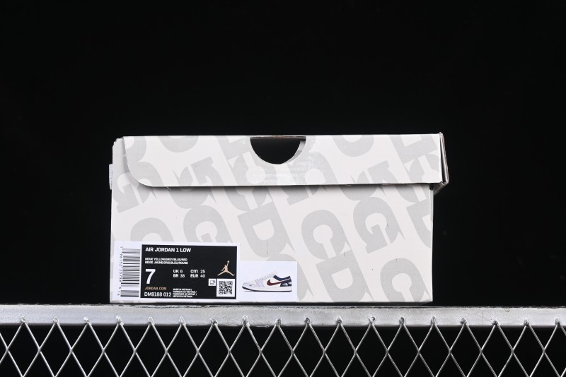 Nike Air Jordan 1 Low AJ1 The North Face Collaboration Grey Blue Red Hook Retro Basketball Shoes - DM9188-012