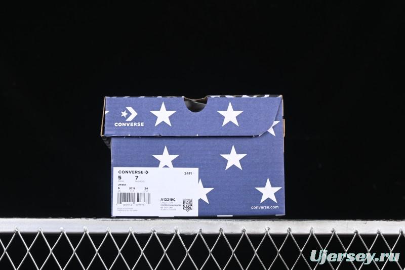 Converse x Brain Dead High Top Casual Sneakers with Mismatched Camouflage Design - A12219C