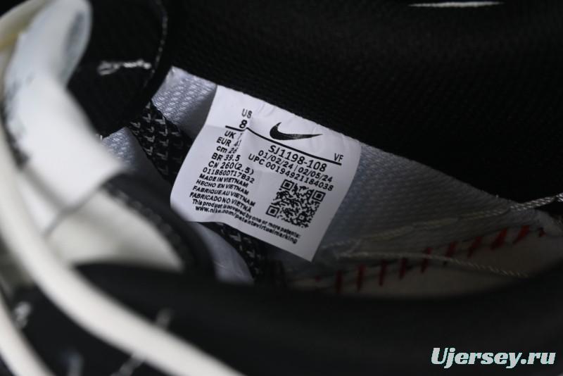 Nike Air Force 1 '07 Low Stussy Collaboration Black White Lace-Up Low-Top Casual Sneakers - SJ1198-108