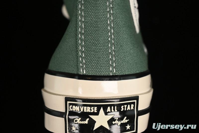 Converse Chuck 1970s High Top Casual Canvas Sneakers in Pine Green - A06521C