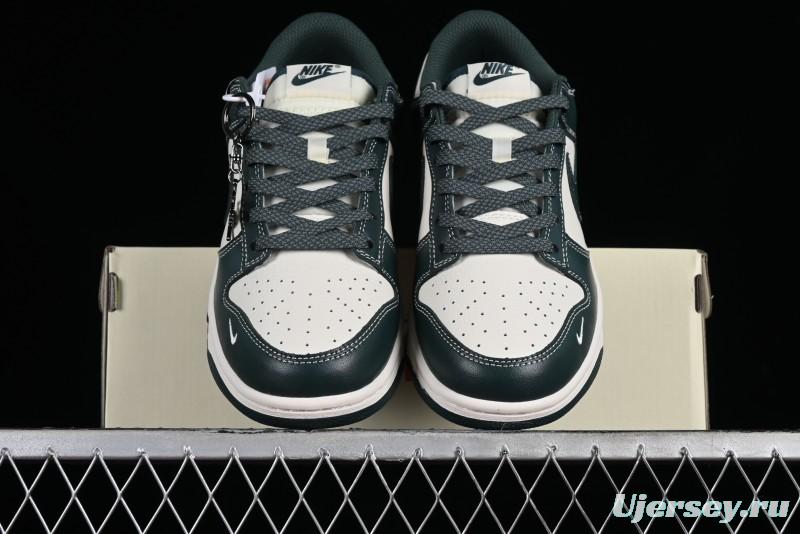 Nike SB Dunk Low Stussy Collaboration - Navy Starry Sky Anniversary Custom Low-Top Casual Skate Shoes - BB9898-003