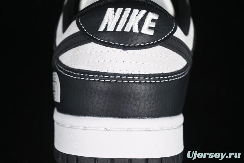 Nike SB Dunk Low The North Face Graffiti Black Swoosh Anniversary Custom Low-Top Casual Skate Shoes - DM6868-028