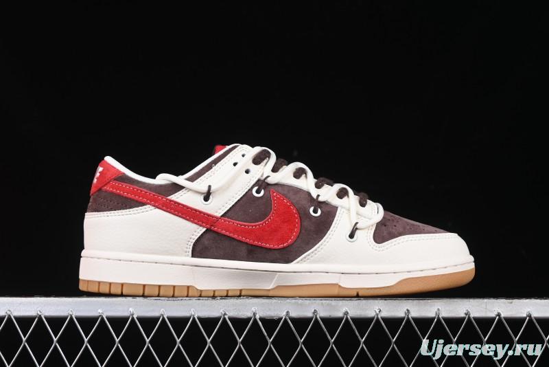 Nike SB Dunk Low Year of the Snake Series - Lace-Up Red Hook Anniversary High-End Custom Low-Top Casual Skate Shoes - YX5066-266