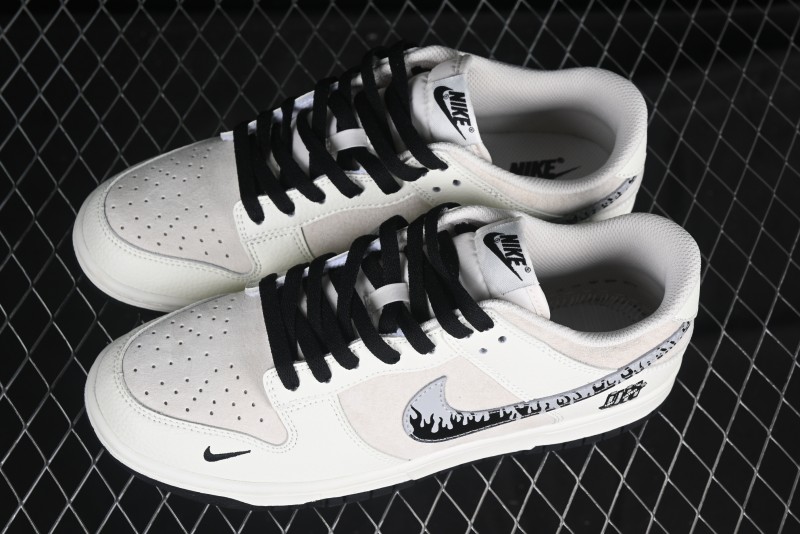 Nike SB Dunk Low UN Collaboration Anniversary Custom Sneakers with Black Swoosh - DJ2024-068