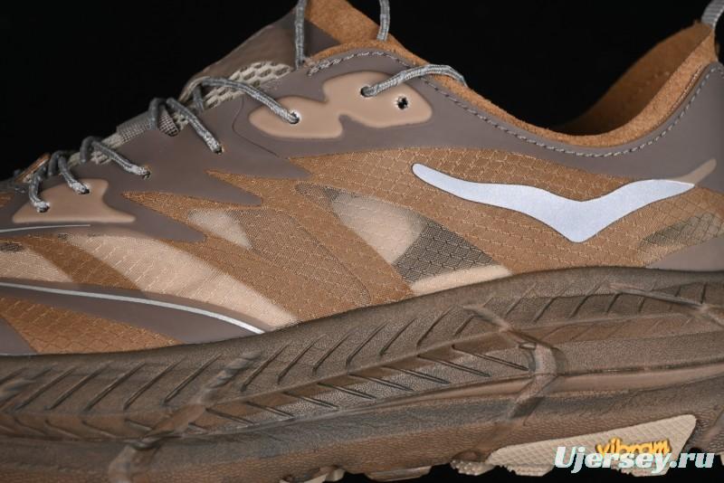 HOKA ONE ONE Satisfy Running Mafate Trail Low-Cut Cushioned Outdoor Hiking Shoes - 1157050 RBBR