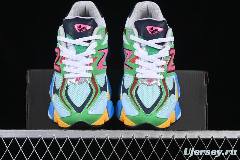 New Balance 9060 Retro Casual Running Sneakers with ABZORB Cushioning Technology - U9060NBN