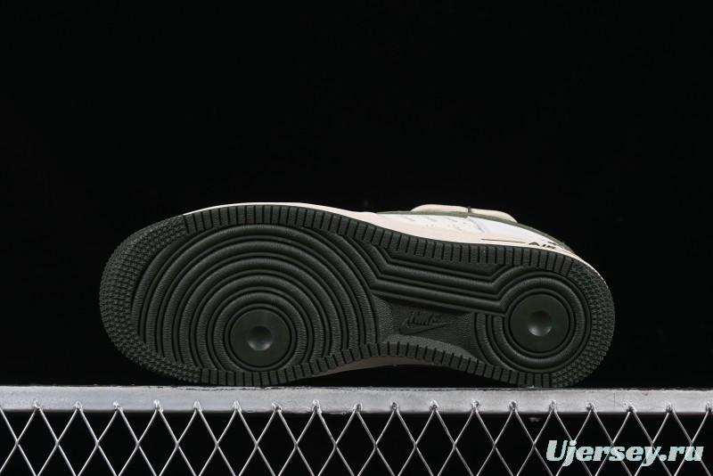 Nike Air Force 1 '07 Low Stussy Collaboration Camo Swoosh Drawstring Casual Sneakers - DM6688-014