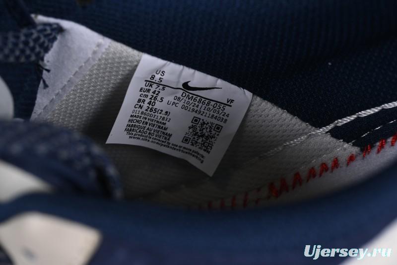 Nike Air Force 1 '07 Low Stussy Collaboration Light Blue White Transparent Swoosh Low-Top Casual Sneakers - DM6688-055