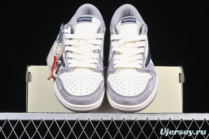 Nike Travis Scott x Fragment Design x Air Jordan 1 Low OG SP AJ1 Supreme Collaboration Sneakers - DM9288-006