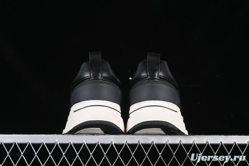 Shoot Brand Replay Black Plum Retro Comfort Leather Anti-Slip Platform Low-Top Casual Sneakers - AJD4