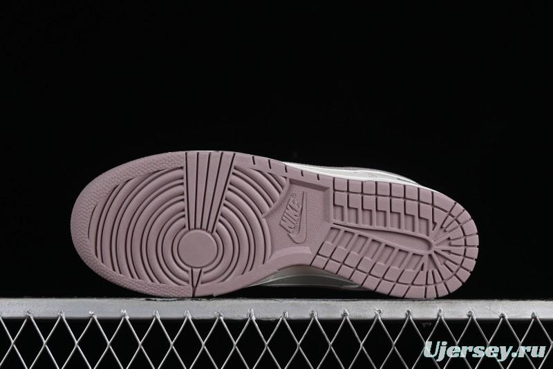 Nike Supreme SB Dunk Low Custom High-End Casual Skateboarding Shoes with Light Pink Colorway - RM2308-331