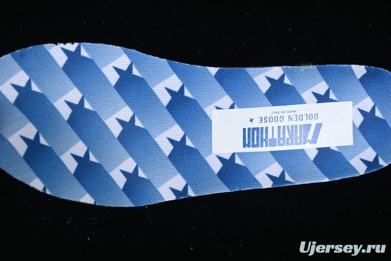 Golden Goose Marathon Silver Comfortable Low-Top Lifestyle Sneakers - X.E5