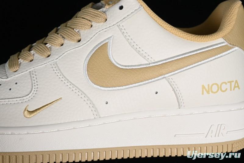 Nike Nocta x Nike Air Force 1 '07 Low Casual Sneakers with Reflective Details and Full-Length Air Cushion - NO0224-028