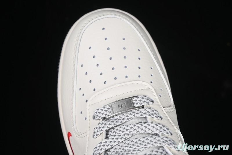Nike Air Force 1 '07 Low Supreme Snake Year Limited Edition Silver Swoosh Low-Top Casual Sneakers - XS1958-503