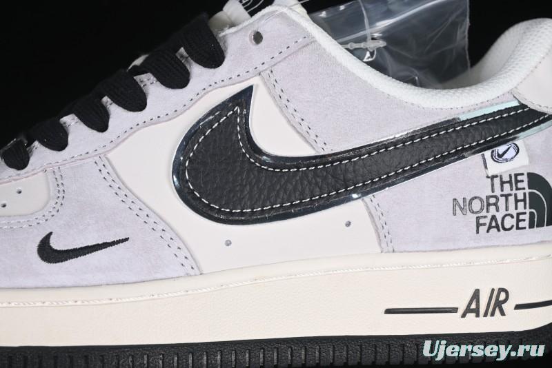 Nike Air Force 1 '07 Low The North Face Collaboration Beige Grey Carbon Black Swoosh Low-Top Casual Sneakers - XZ6188-916