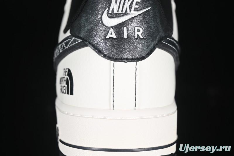 Nike Air Force 1'07 Low The North Face Collaboration Patent Leather Black Stitch Low-Top Casual Sneakers - DM6688-005