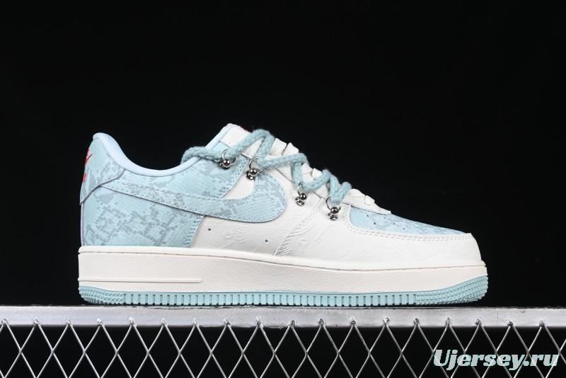 Nike Air Force 1 '07 Low Green Snake Lace-Up Casual Sneakers - KK1988-023
