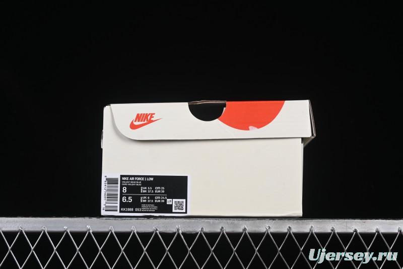 Nike Air Force 1 '07 Low Collaboration with Violent Bear - Snow Grey Pigskin Edition - KK1988-053
