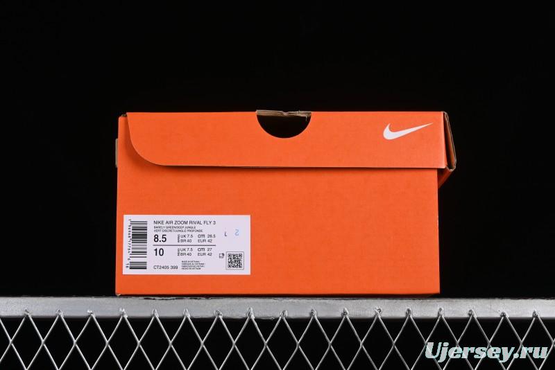 Nike Zoom Rival Fly 3 Lightweight Fabric Comfortable Cushion Anti-Slip Low-Top Casual Running Shoes - CT2405-399