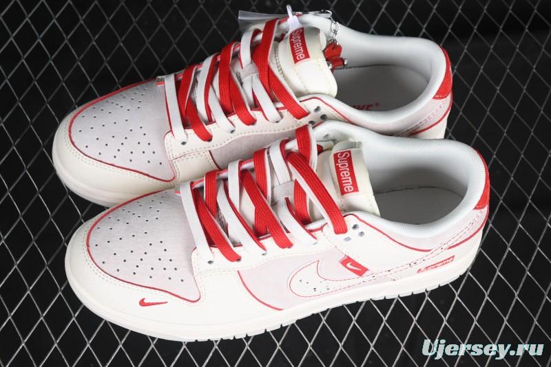Nike SB Dunk Low Supreme Collaboration Anniversary Custom Low-Top Casual Sneakers - DM6868-033