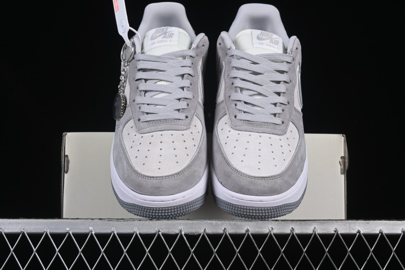 Nike Air Force 1 '07 Low Chrome Hearts Collaboration Silver Grey Low-Top Casual Sneakers - FZ0188-032