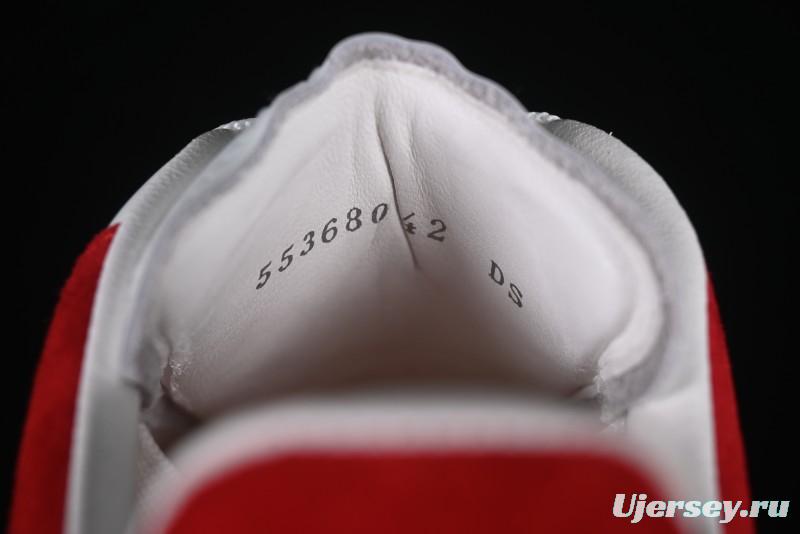 Alexander McQueen Oversized Sneakers with Red Suede Heel Detail - D.E5