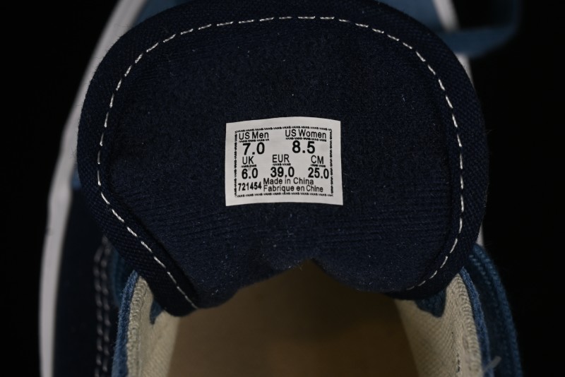 Vans Sk8-Mid Reissue 83 High-End Blue Suede Retro Skate Shoes - VN000CQDDWR