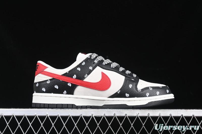 Nike SB Dunk Low Edison Chen Collaboration Graffiti Red Swoosh Anniversary Custom Low-Top Casual Skate Shoes - DJ2024-101