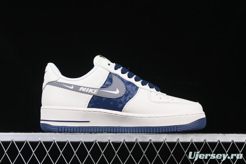 Nike Air Force 1 '07 Low The North Face Collaboration Off-White Blue Diamond Casual Sneakers - DM6688-001