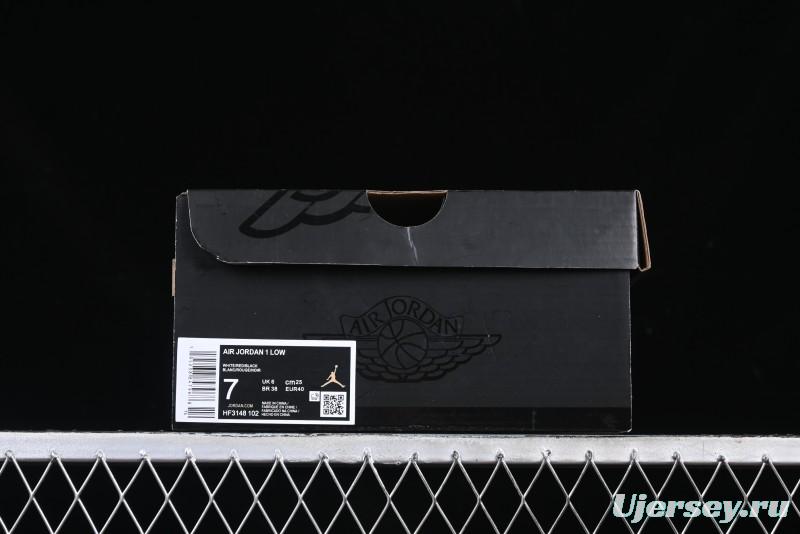 Nike Air Jordan 1 Low AJ1 Retro Lifestyle Sneakers in White and University Red - HF3148-102