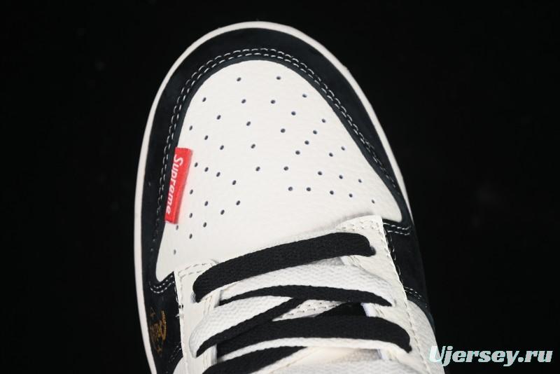 Nike SB Dunk Low Supreme Year of the Snake Limited Edition Black Snake Print Low-Top Casual Sneakers - XS1086-016