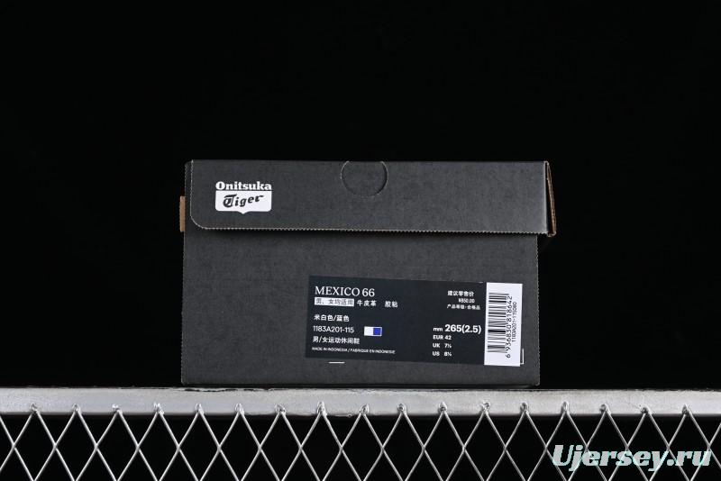 Onitsuka Tiger Mexico 66 Low-Top Leather Casual Running Shoes - 1183A201-115