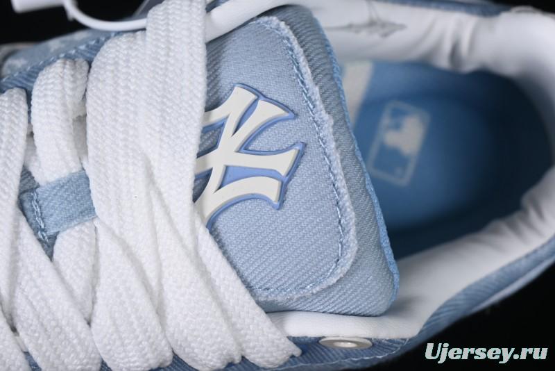 New York Yankees Chunky Liner Mid Denim Monogram Platform Sandals - 3ASXD065N50BLS