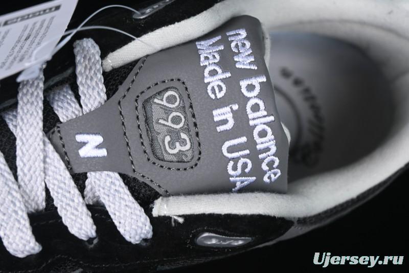 New Balance Made In USA M993 Series Classic Retro Casual Running Shoes - MR993BK