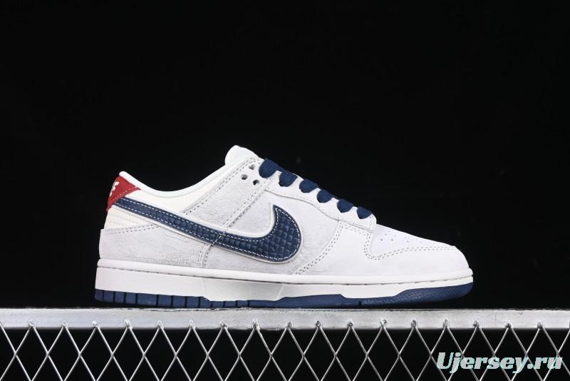 Nike SB Dunk Low Year of the Snake Limited Edition Blue Snake Swoosh Anniversary Custom Low-Top Casual Sneakers - XX3168-112