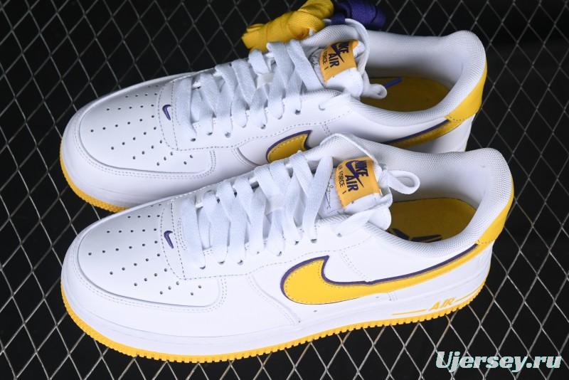 Nike Air Force 1 '07 Low Kobe Casual Sneakers with Full-Layer Leather and Full-Length Air Cushion - FZ1151-100