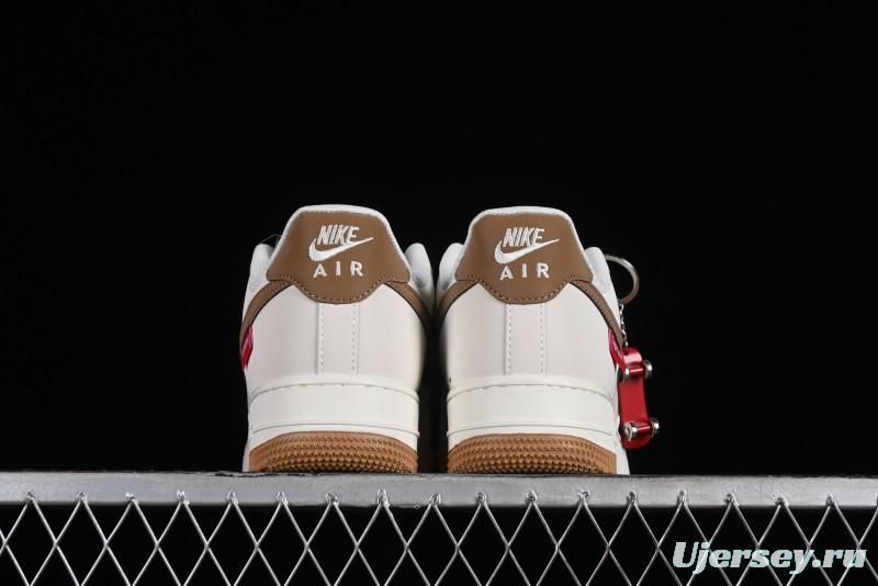 Supreme x Nike Air Force 1 '07 Low Skateboarding Shoes - Coffee Brown - HD1968-019