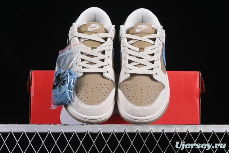 Nike Dunk Low Retro Premium Casual Sneakers in Caramel Cream - HQ1175-240
