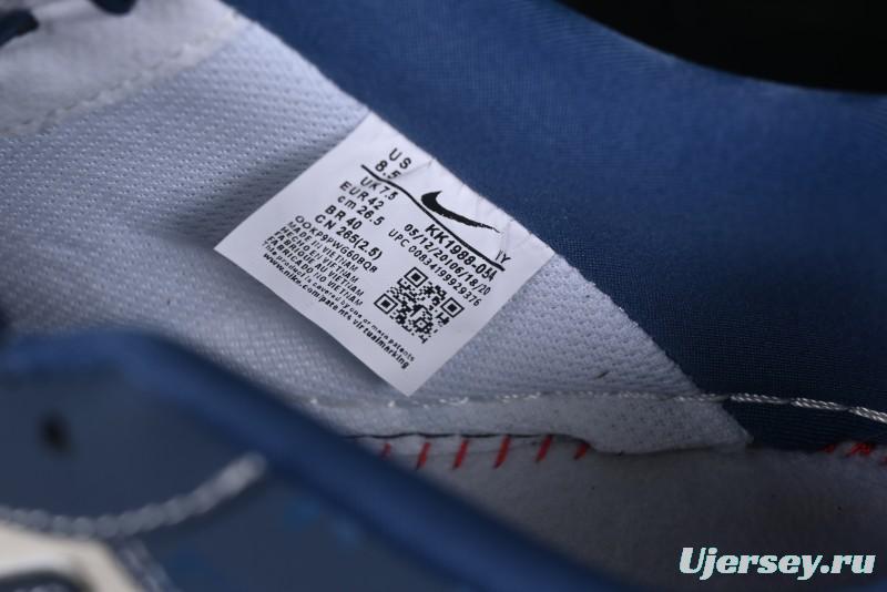 Nike Air Force 1 '07 Low Teddy Bear Collaboration Suede Blue Low-Top Casual Sneakers - KK1988-054